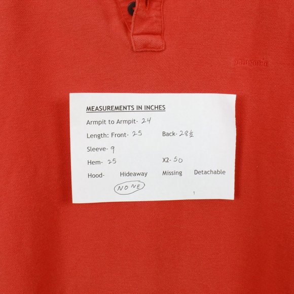 PATAGONIA Classic 1/4 Button Down Polo Shirt Sz L - Picture 8 of 8